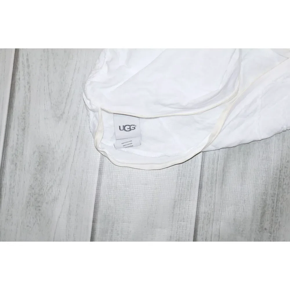 UGG Pillowcase, Sham, 100% Cotton, Standard White Ivory, Bed Linen